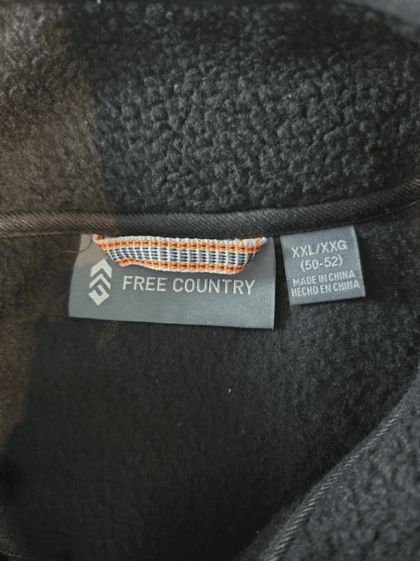 Free Country Highland Black Sherpa Jacket – SIZE XXL (NWT) - Image 4