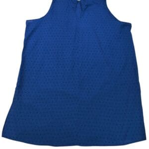 Lane Bryant blue textured dobby dot tank top women’s plus size 20 – back view.