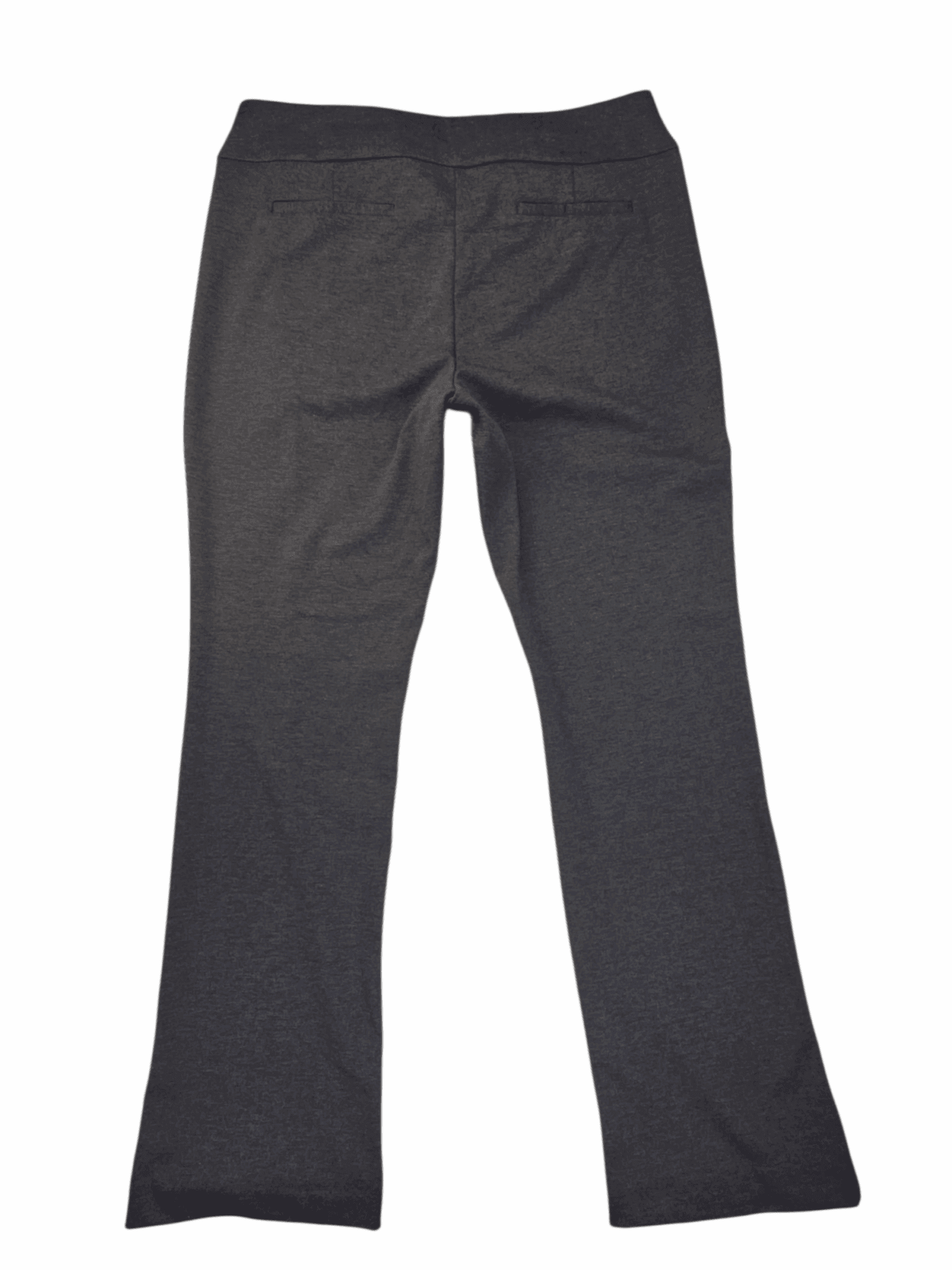 Back view of New York & Company women’s smokey gray straight leg pull-on stretch pants size XXL Tall