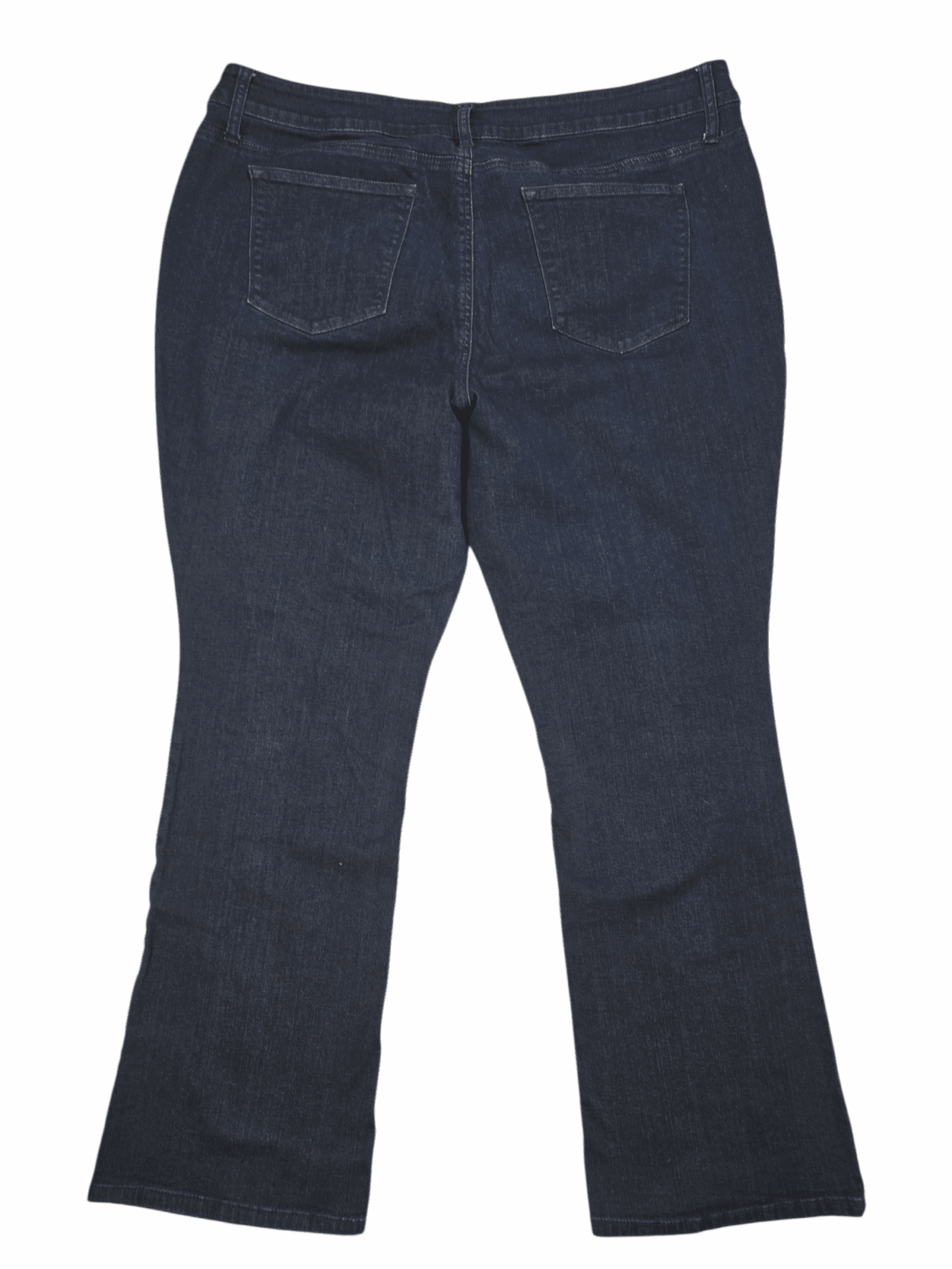 A New Approach indigo bootcut jeans women’s plus size 22W – back view