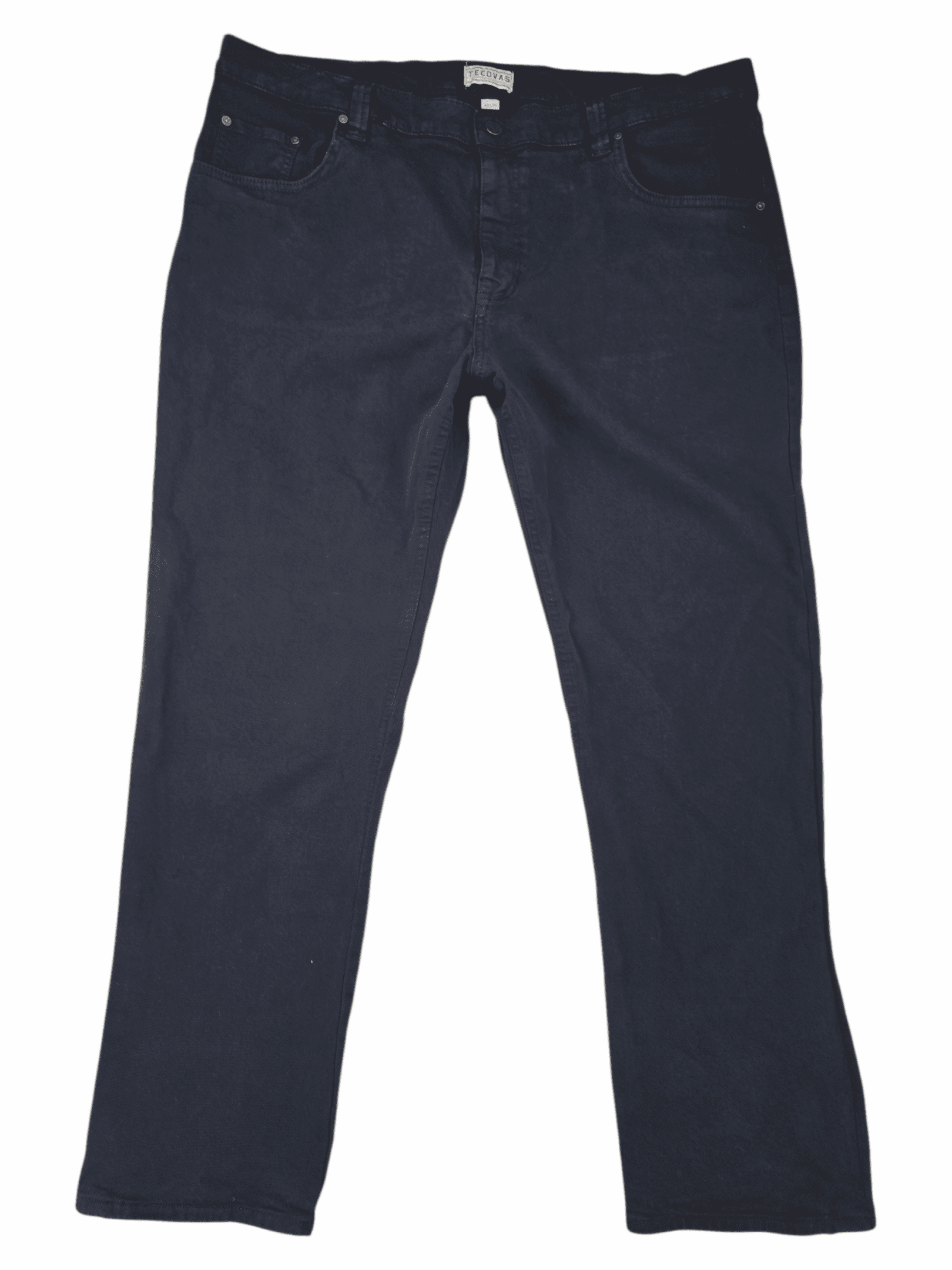 Tecovas navy blue comfort jeans men’s size 40x30 – front view.