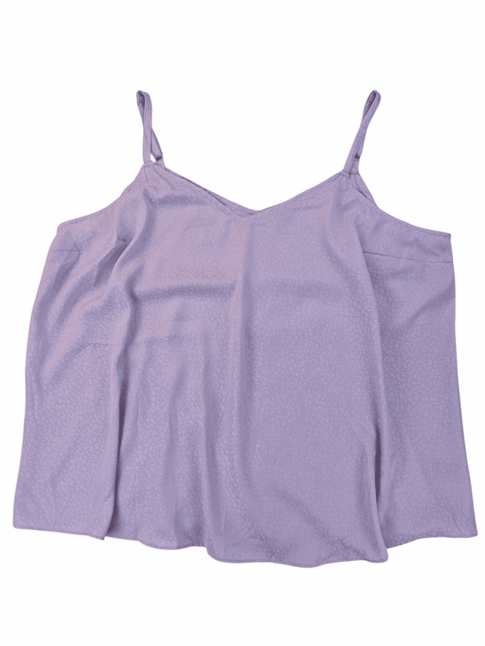 Torrid Sophie adjustable spaghetti strap top purple animal print women’s plus size 3X – front view