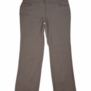 Front view of 89th & Madison brown straight leg pants women’s plus size 16