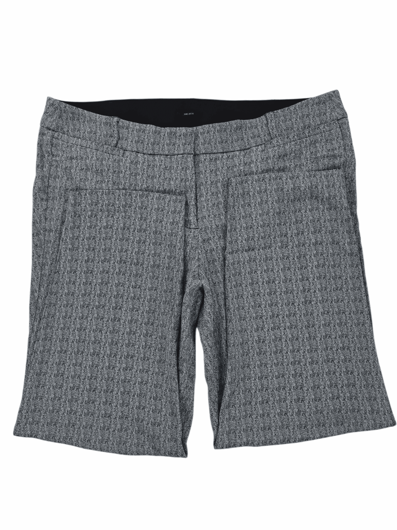 Close-up of waistband, stitching, and fabric texture on Lane Bryant The Alley cropped slacks women’s size 18R