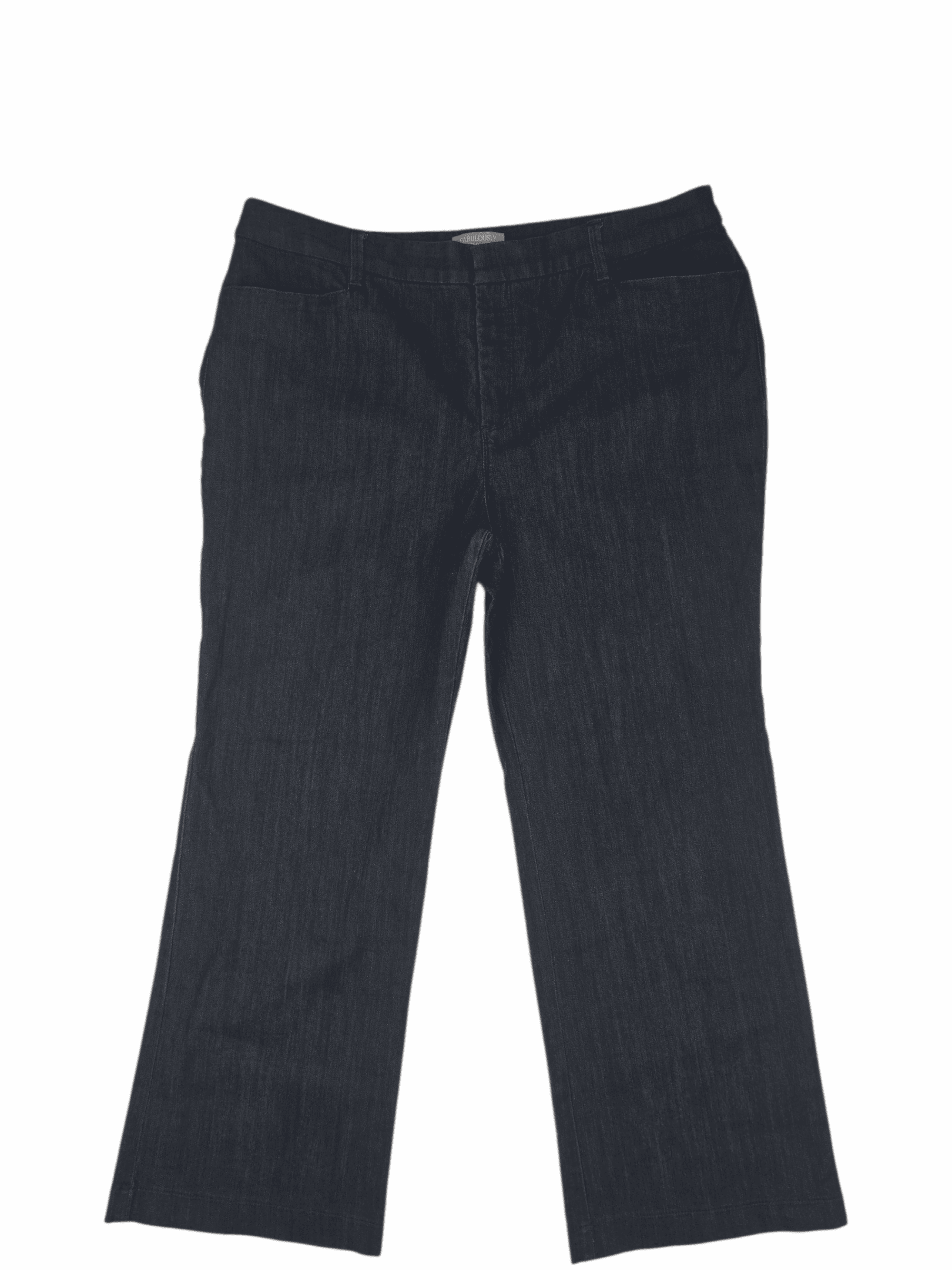 Chico’s indigo blue tummy control straight leg jeans women’s plus size 16 (Chico’s 3) – front view