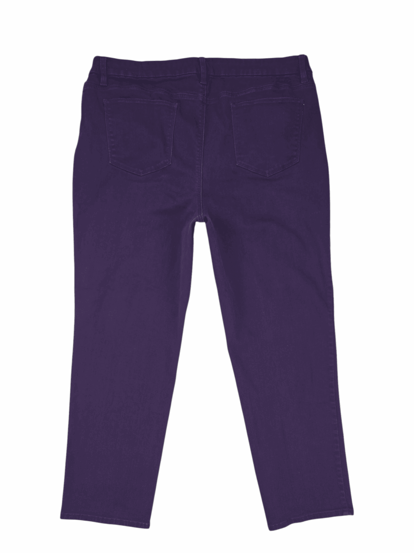Pair of purple pants with an elastic waistband.