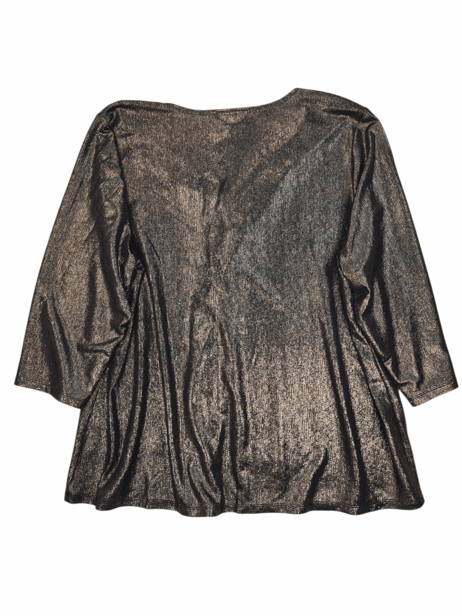 Lane Bryant shimmering copper pullover top women’s plus size 22/24 – back view