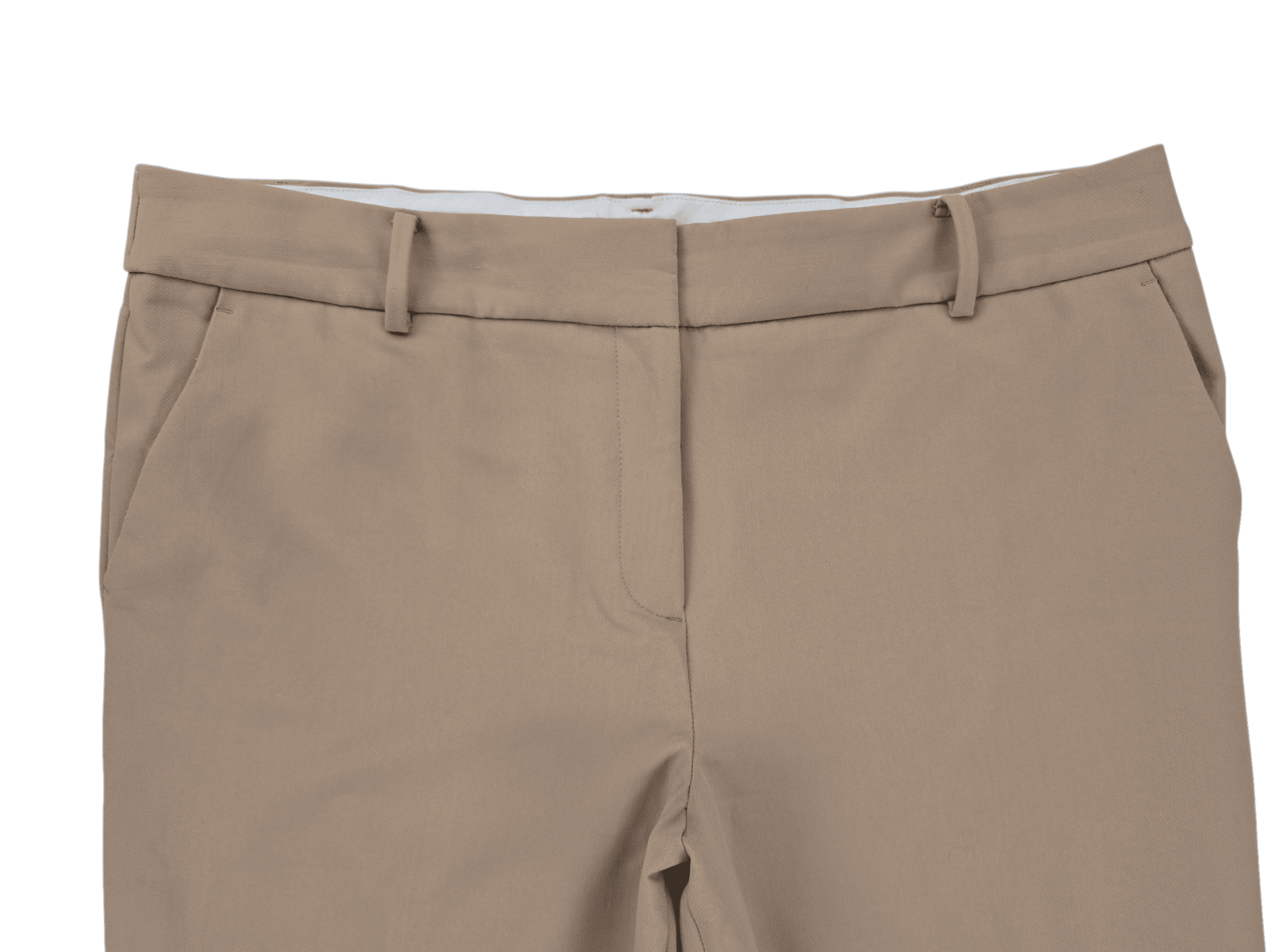 Close-up of waistband, stitching, and fabric texture on Talbots Hampshire ankle pants women’s size 16