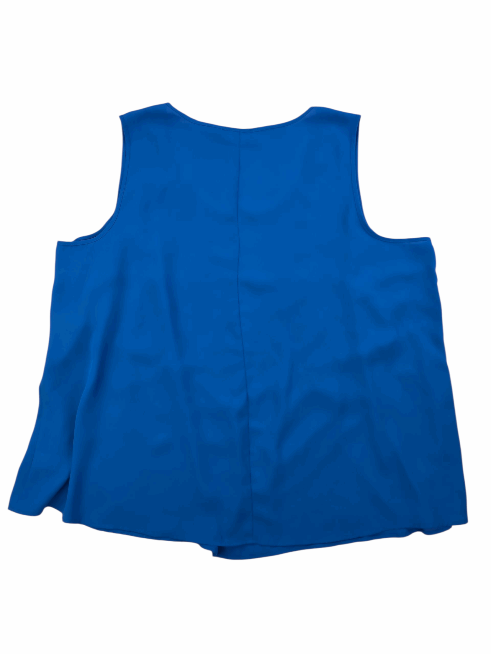 Back view of Kim Rogers Woman layered V-front scoop neck tank top women’s size 3X