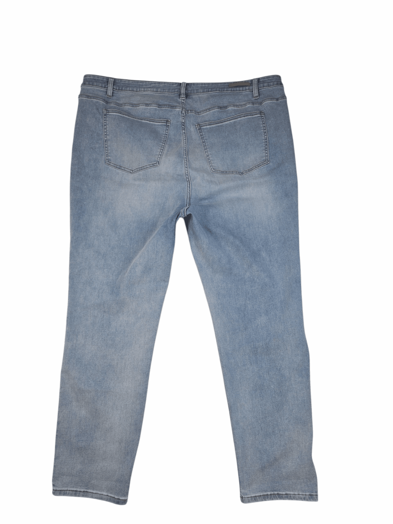 Soft Surroundings blue denim tummy control jeans women’s plus size 20W – back view