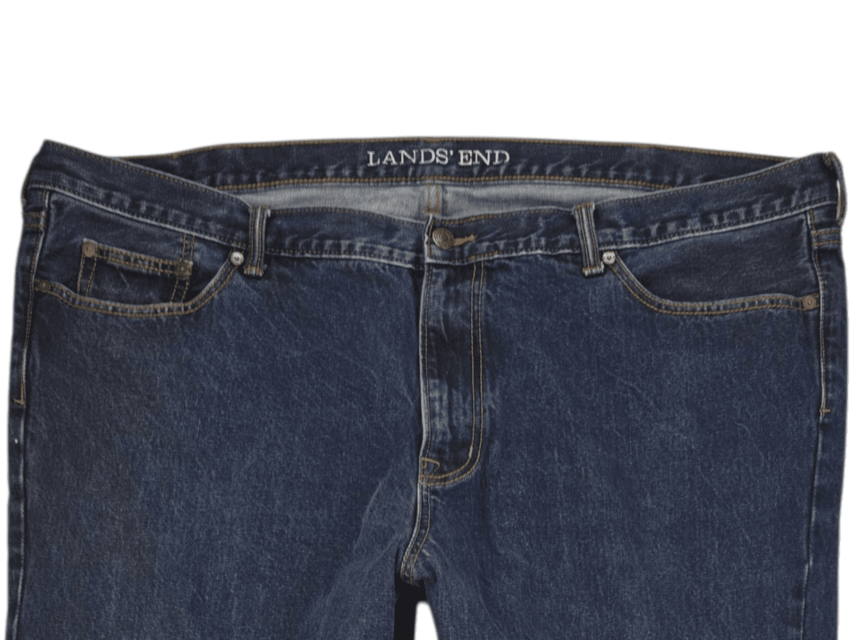 Banana Republic men’s Big & Tall 44x32 blue straight fit jeans front view