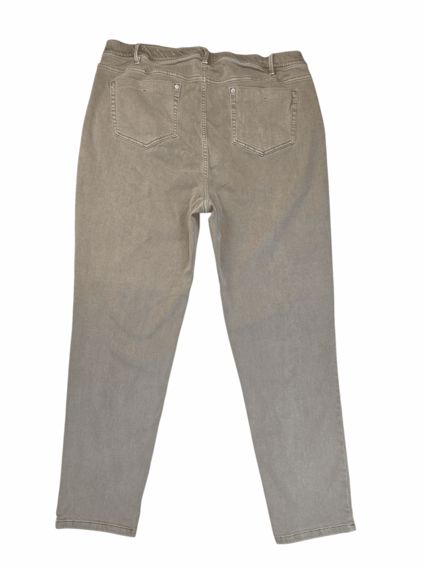 J. Jill Authentic Fit slim ankle green denim jeans size 18T – back view