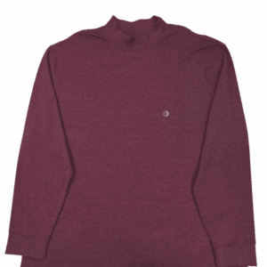 Saddlebred wine-colored high-neck knit pullover men’s size 2X – front view