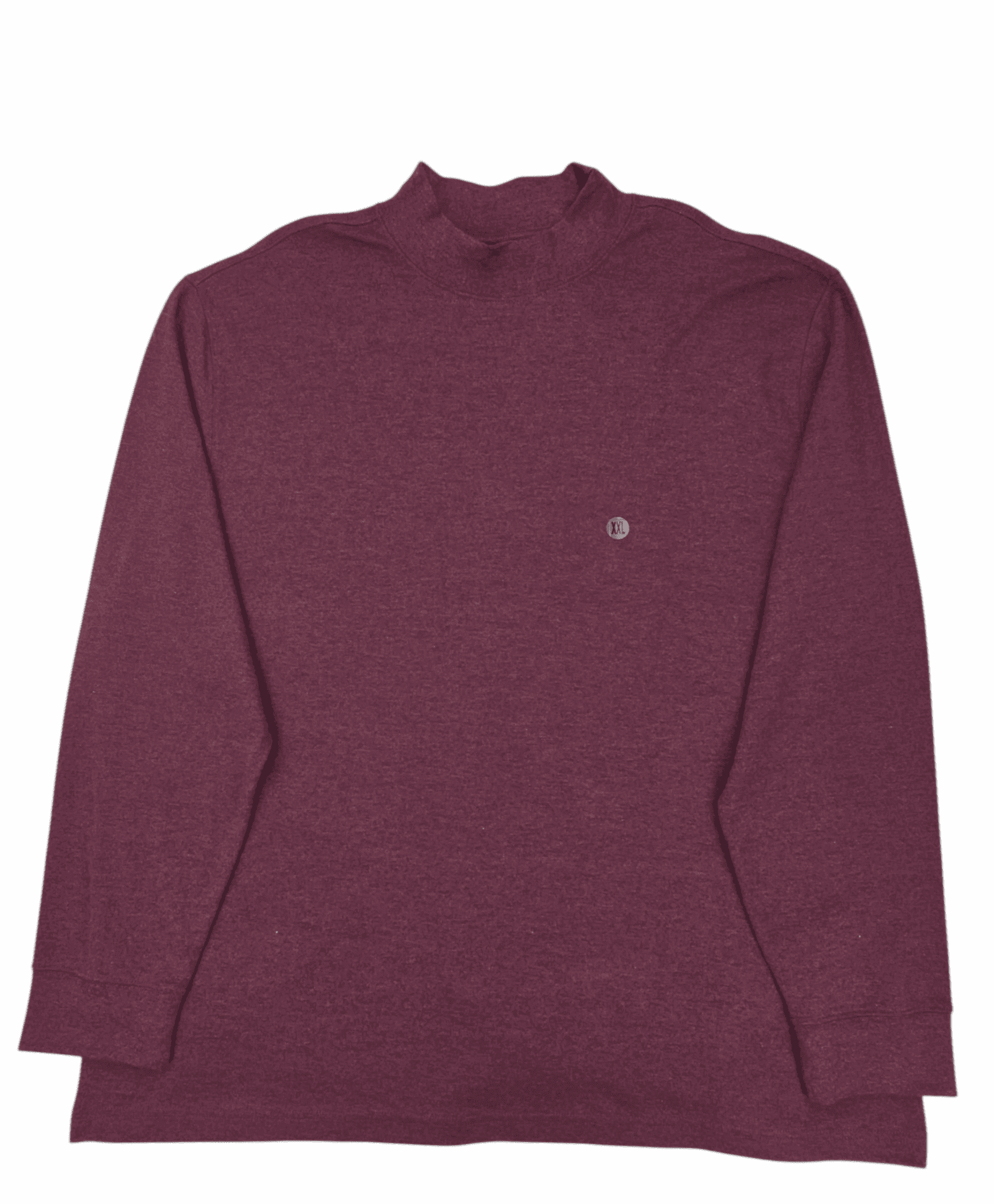 Saddlebred wine-colored high-neck knit pullover men’s size 2X – front view