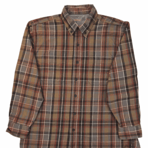 Ridgecut Toughwear green plaid cotton flannel shirt men’s size XL – front view