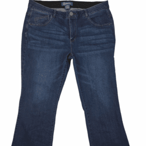 Democracy Absolution cropped blue denim pants women’s plus size 16W – front view