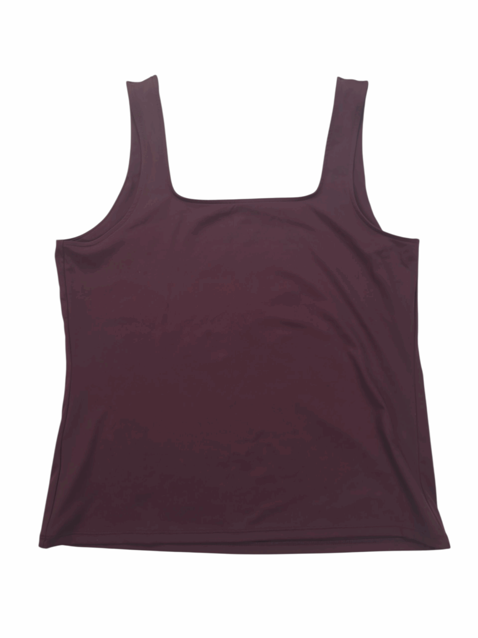 Nine West wine square neck pullover tank top women’s plus size 2X – back view