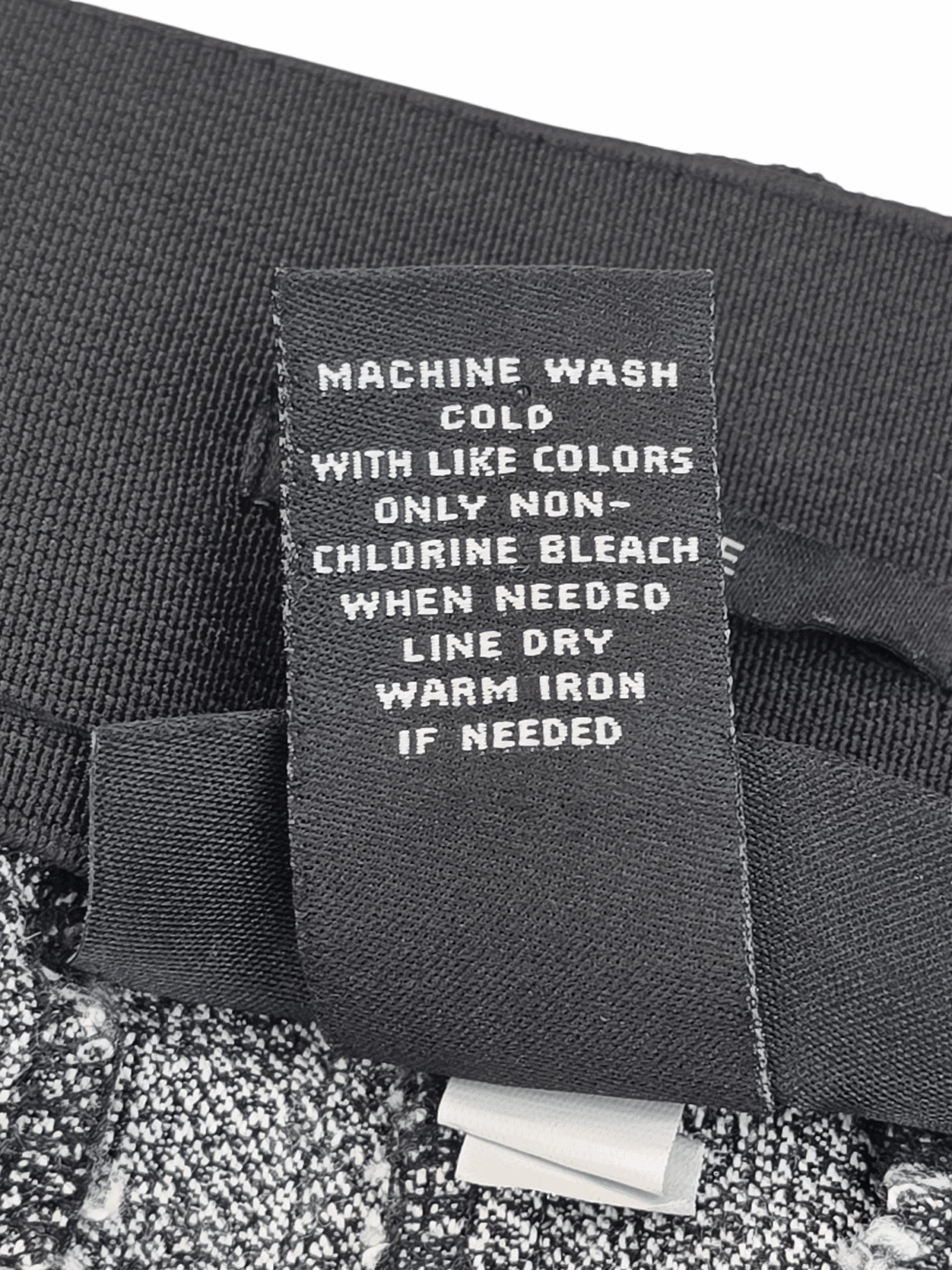 Lane Bryant The Alley cropped slacks care instructions label