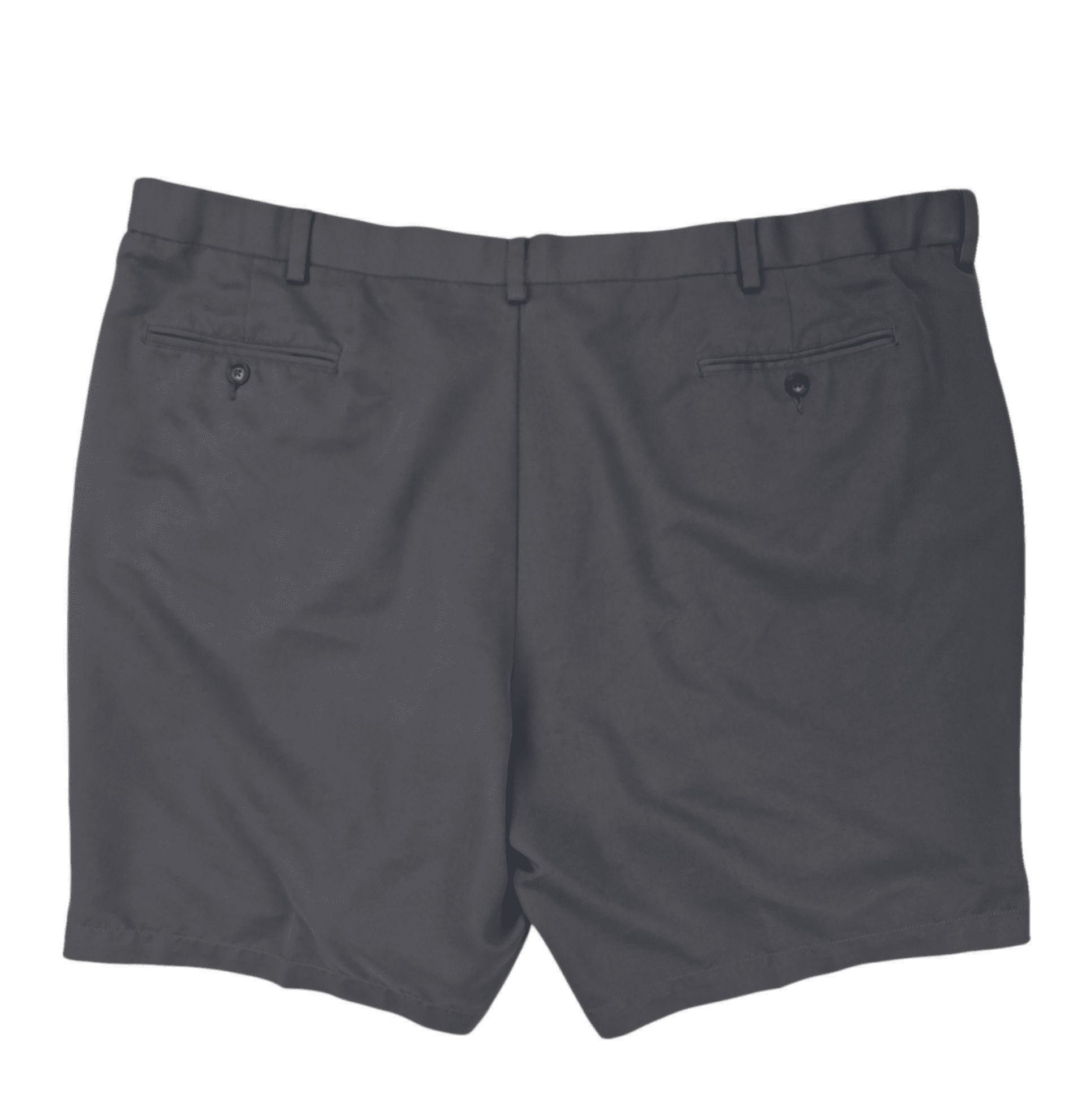 Roundtree & Yorke expandable easy care gray shorts men’s size 48 – back view