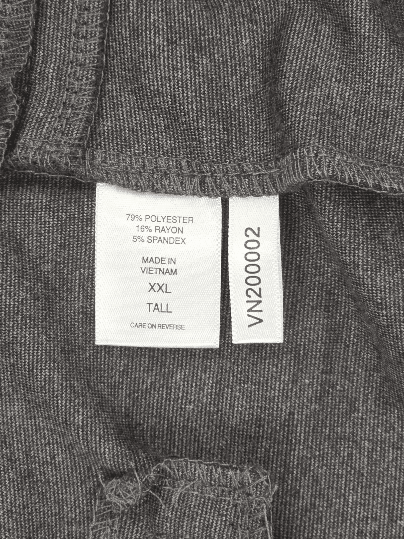 New York & Company women’s smokey gray straight leg pull-on pants material content label