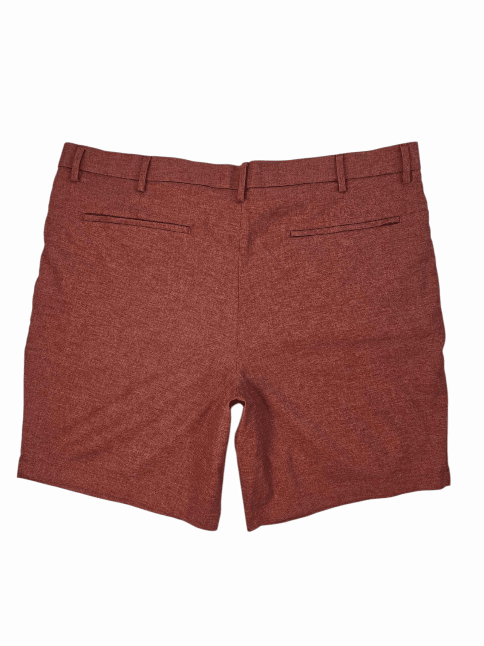 Back view of Banana Republic rust linen blend shorts men’s Big & Tall size 42