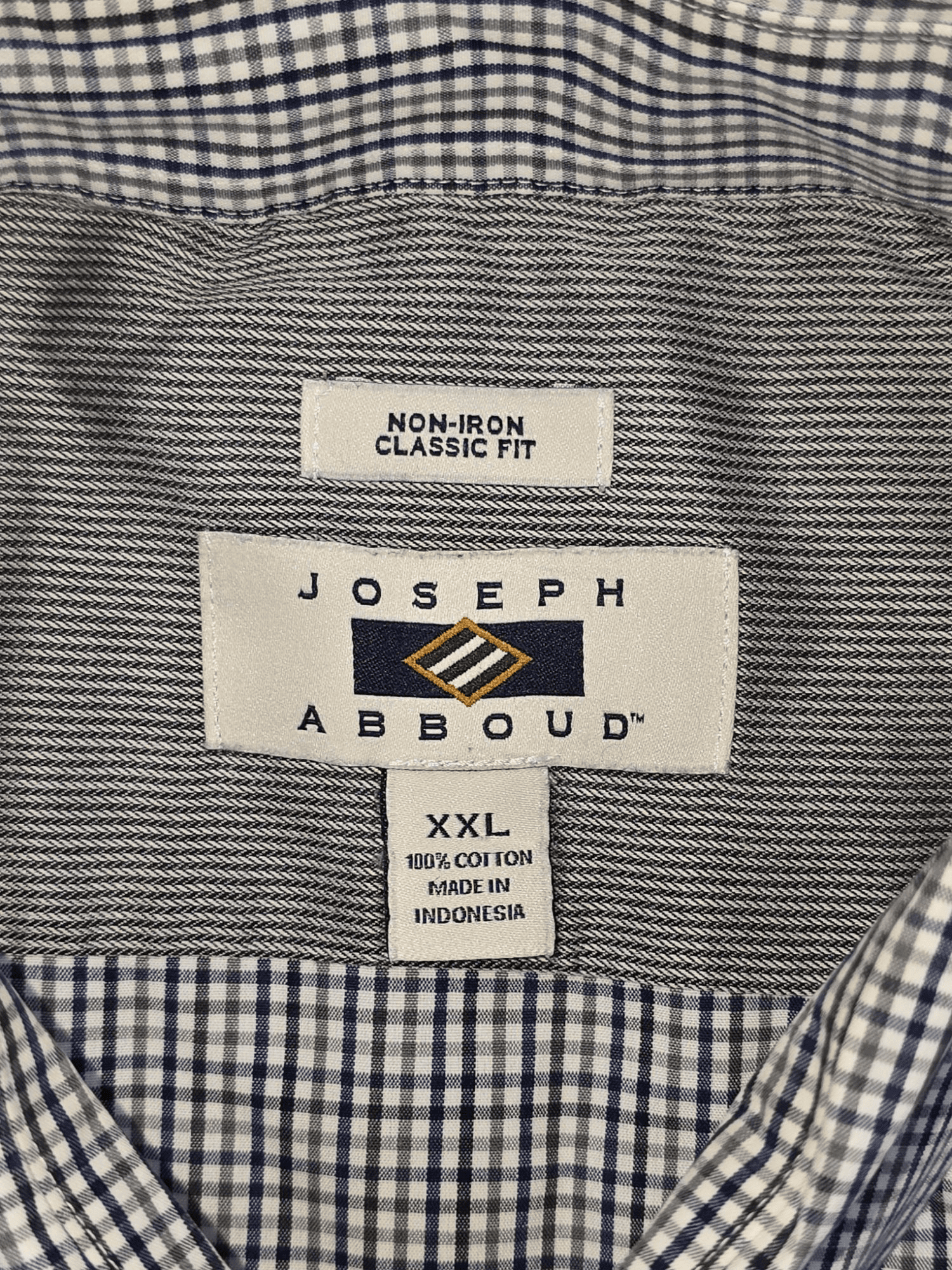 Joseph Abboud brand and size XXL clothing label