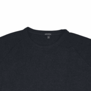 Close up of Banana Republic smokey gray pullover sweater.