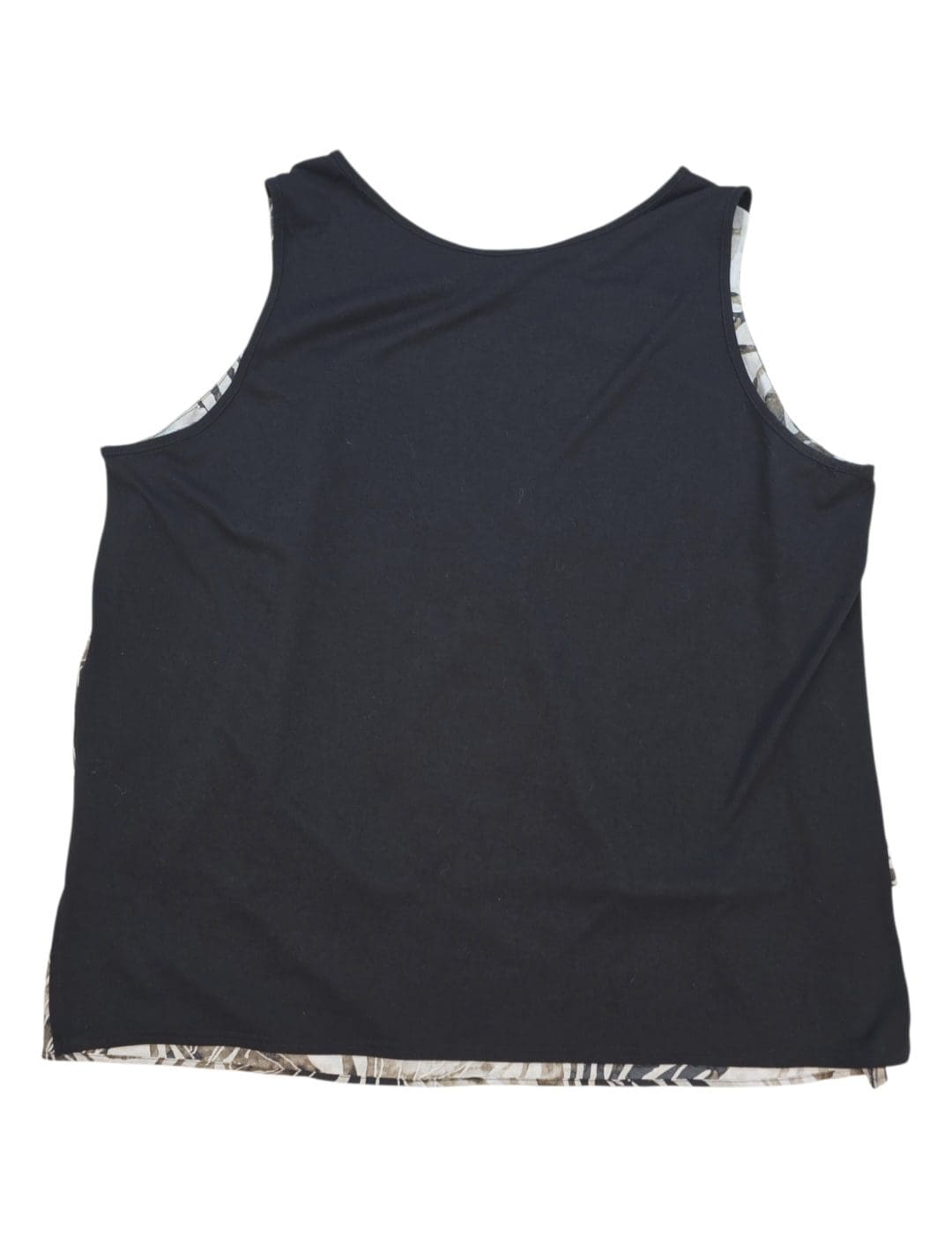 DG2 animal print layered look tank top women’s plus size 2X – back view