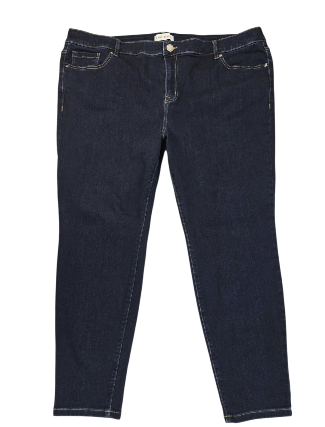 Front view of Lane Bryant Flex Magic waistband skinny jeans women’s size 24