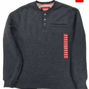 Coleman Men’s Sherpa-Lined Henley Sweatshirt | Size XL | NEW