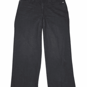 Front view of NWT J. Jill black high-rise full leg denim jeans size 16P