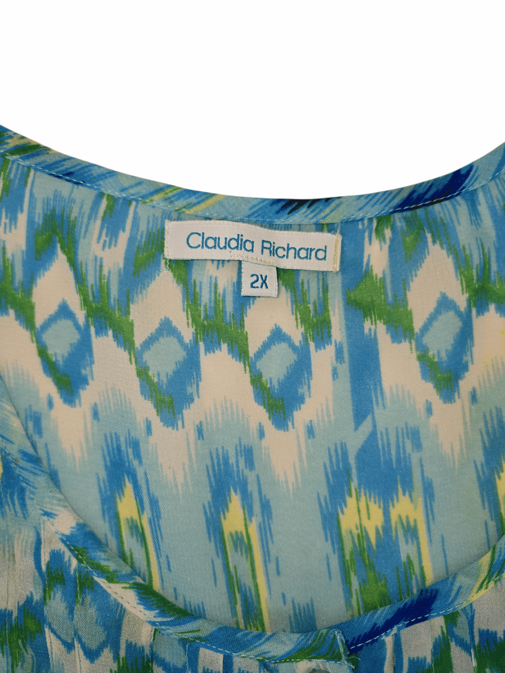 Claudia Richard brand and size 2X clothing tag