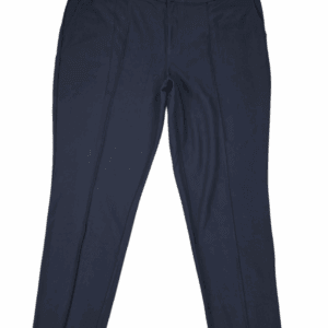 Front view of G by Giuliana navy blue tapered pants with front crease women’s size 24W NWOT
