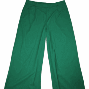Front view of Double Crazy green wide leg slacks size 2XL