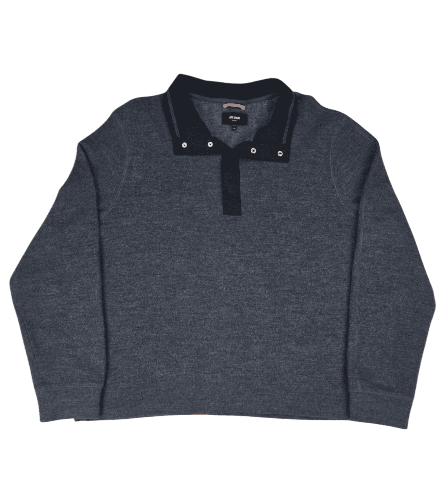 Front view of Jack Spade wool blend high collar snap-front jacket size XXL