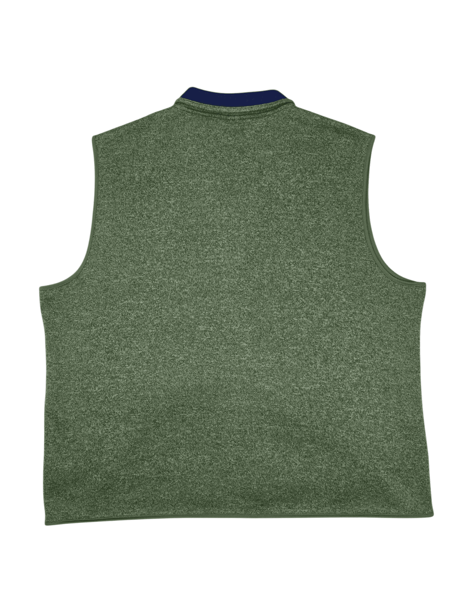 Back view of Crown & Ivy men’s size XXL green full-zip winter vest