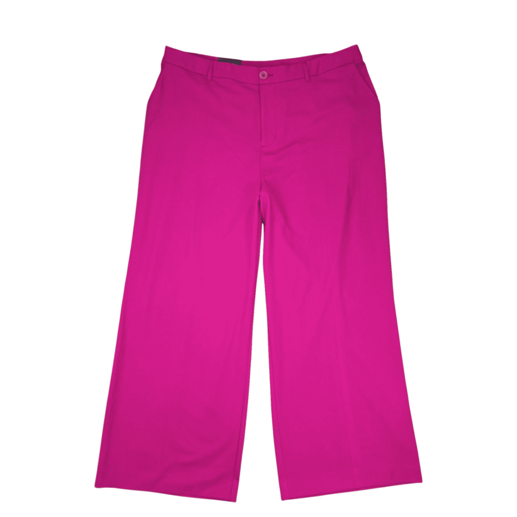 Front view of NWT Ava & Viv wide-leg stretch pants with no-gap waistband women’s size 20