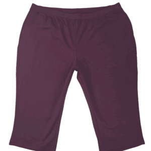 Catherine’s Suprema Collection women’s size 2X petite wine pull-on capri pants front view