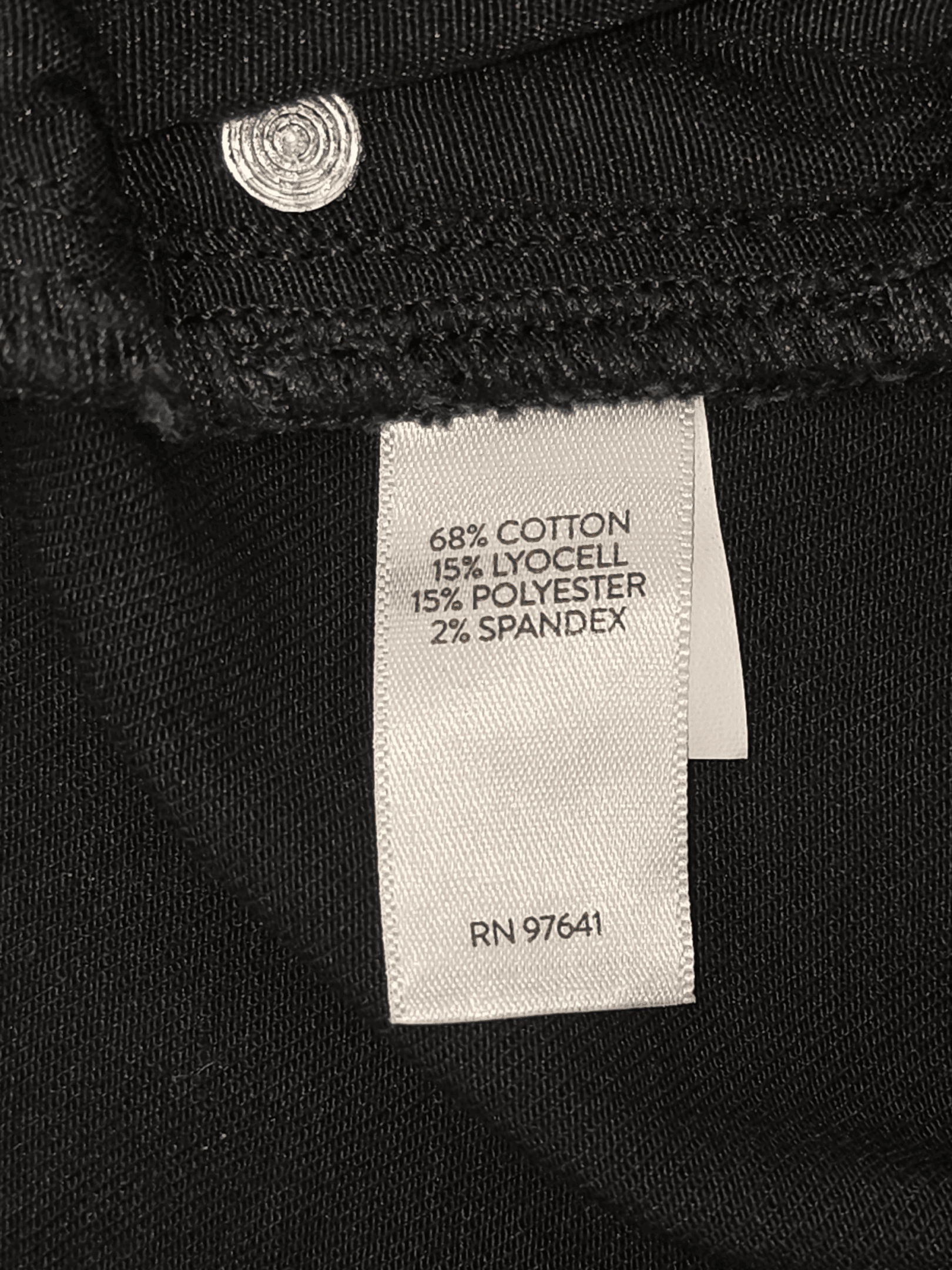 NWT J. Jill black high-rise full leg denim jeans material content label