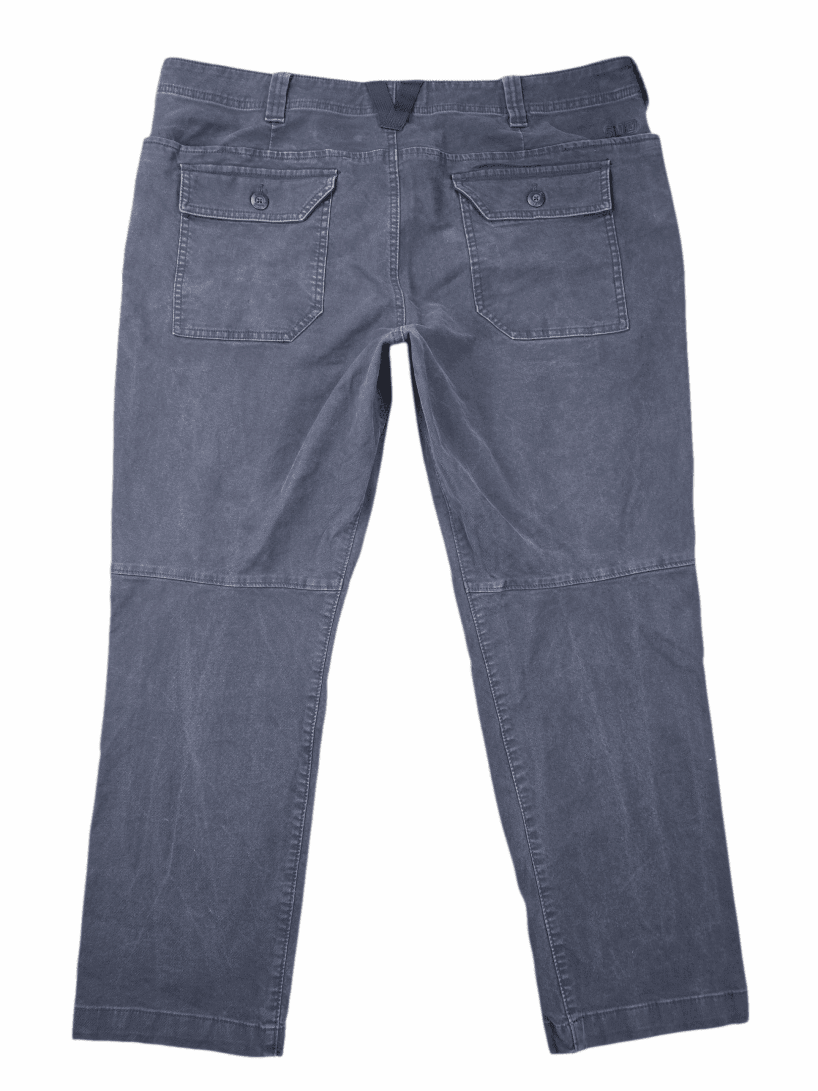 Back view of 5.11 Tactical men’s size 42x30 gray twill stretch pants