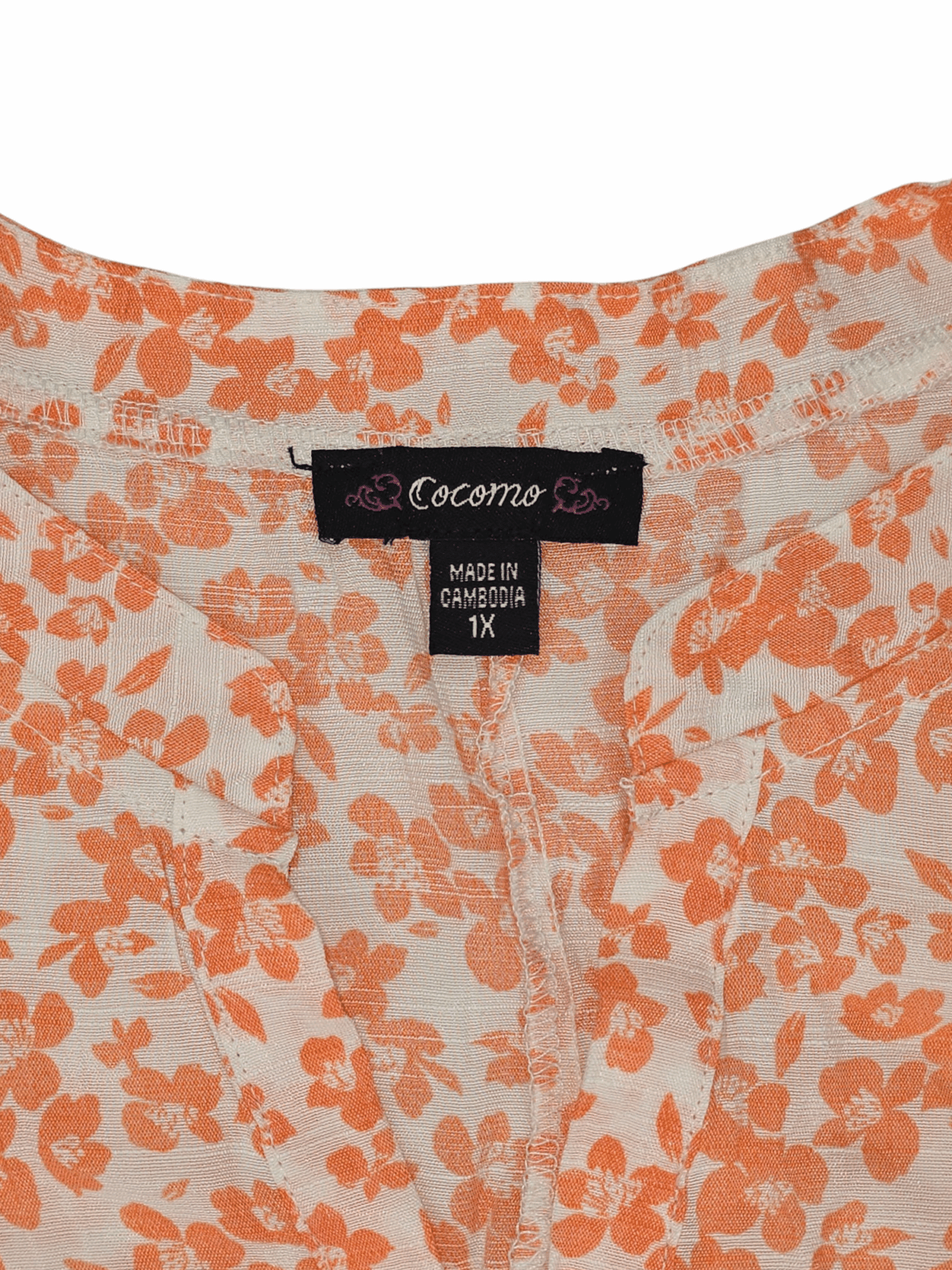 Cocomo brand and size 1X clothing label