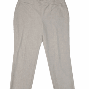 Back view of Investments tan tapered leg pull-on ankle pants size 16