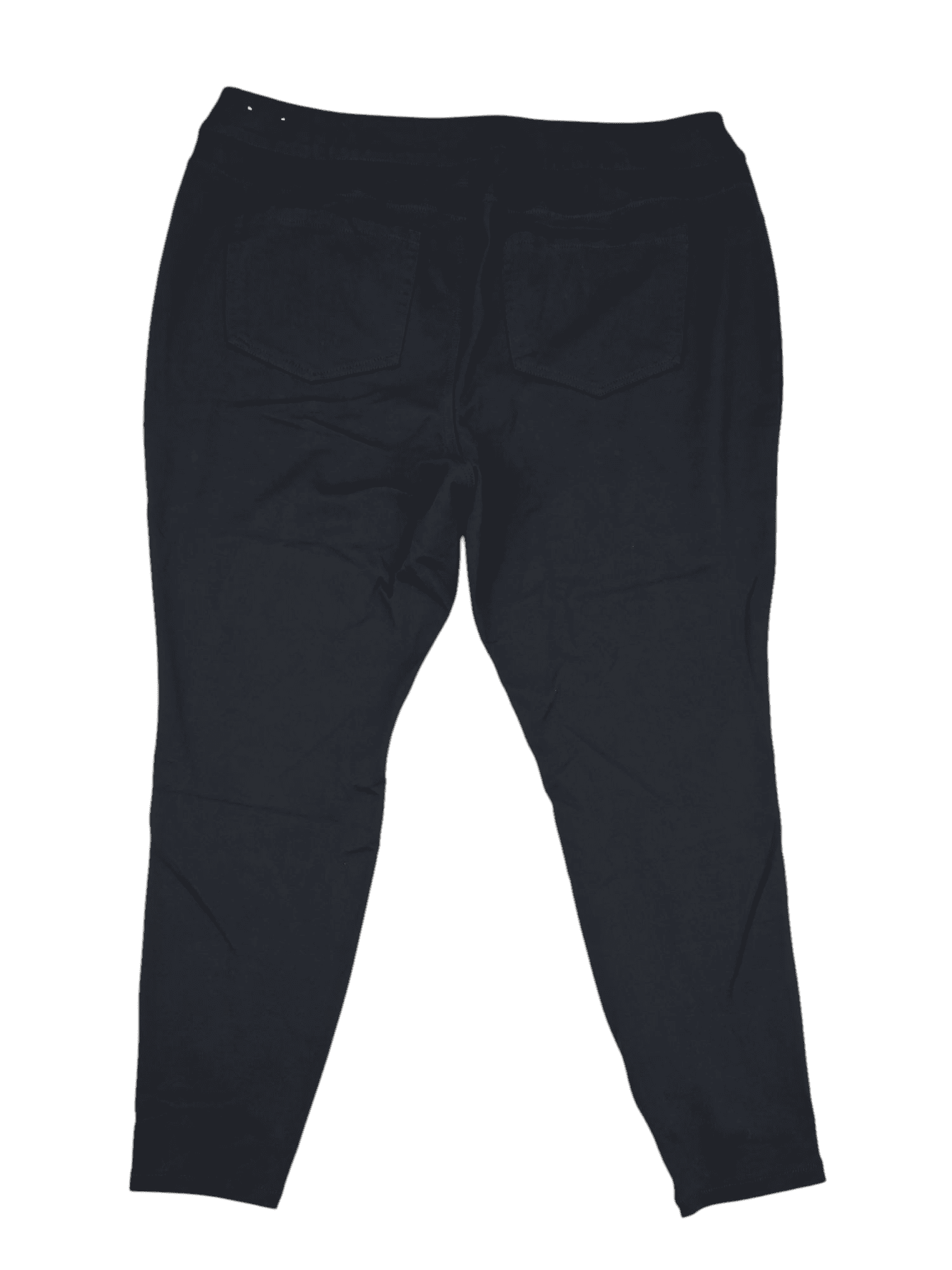 Back view of Lane Bryant women’s size 18/20 black pull-on jeggings