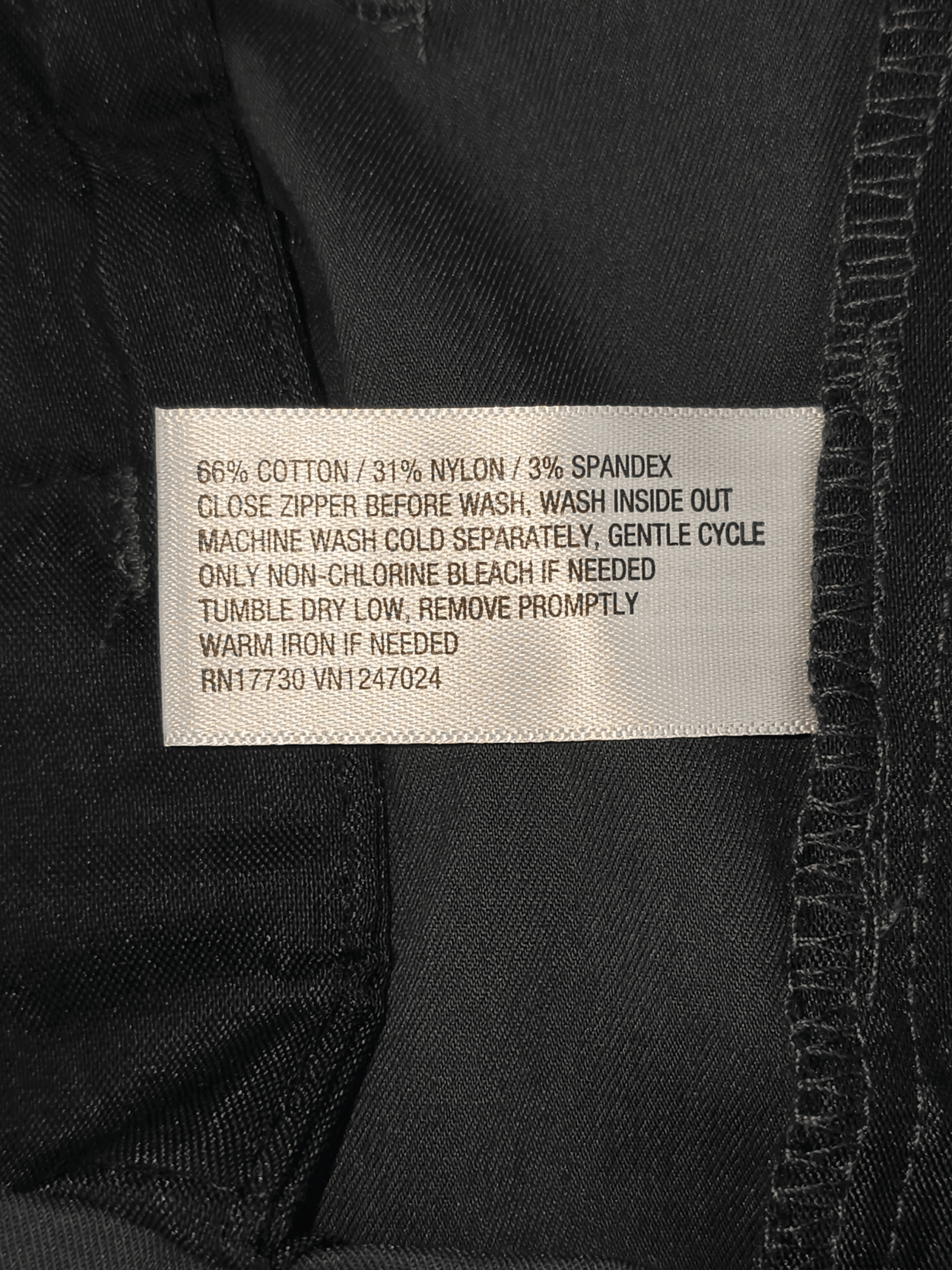 NWT Goodfellow & Co smoky gray tech shorts material content label