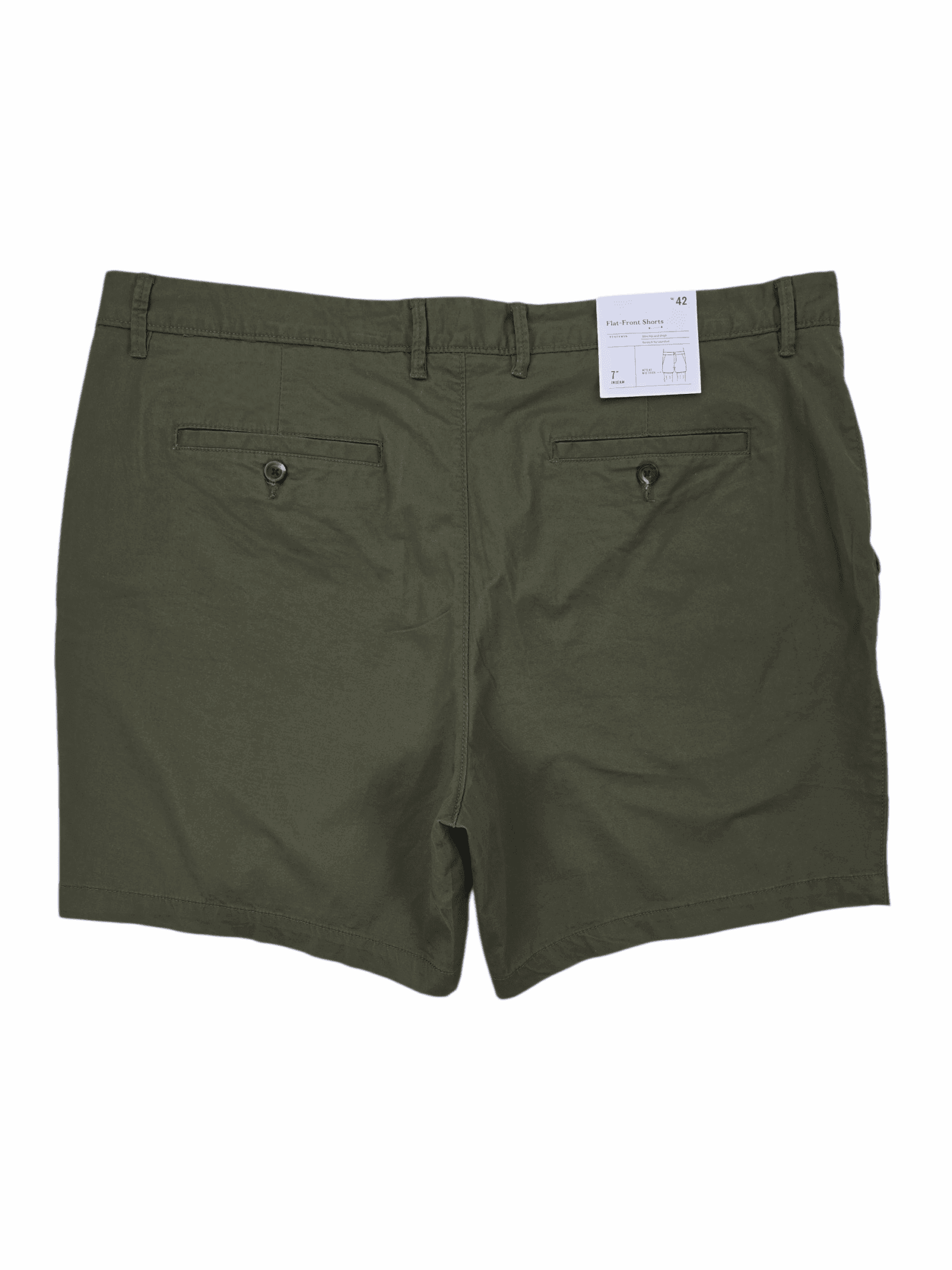 Back view of Goodfellow & Co men’s size 42 green Everywhere shorts