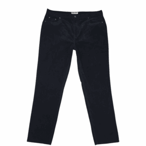 Front view of Boden black corduroy tapered leg pants women’s size 20–22 long