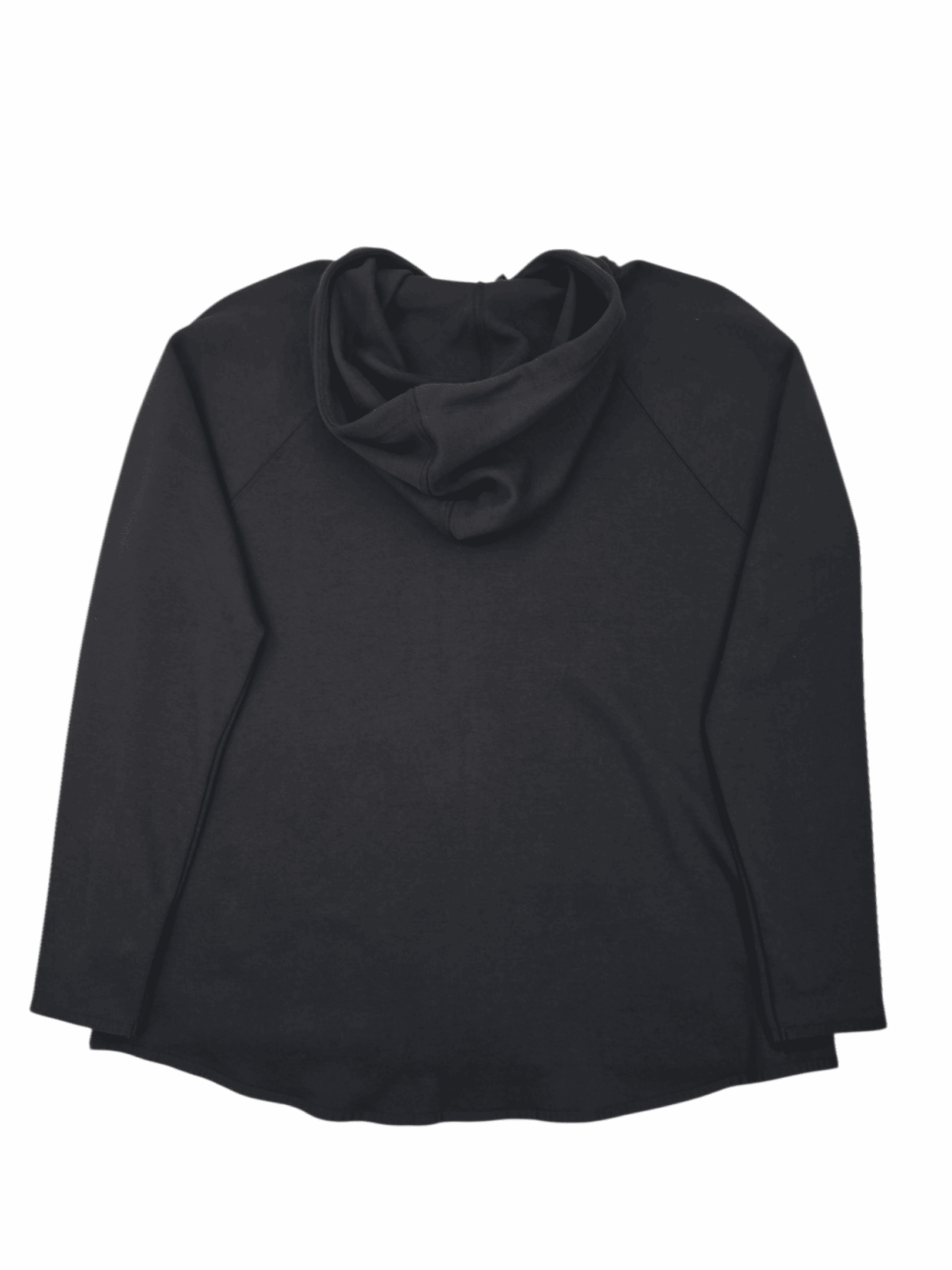 Back View Ideology Women’s Black Full-Zip Hoodie Size 2X – Raglan Sleeve Athletic Sweatshirt with Hood