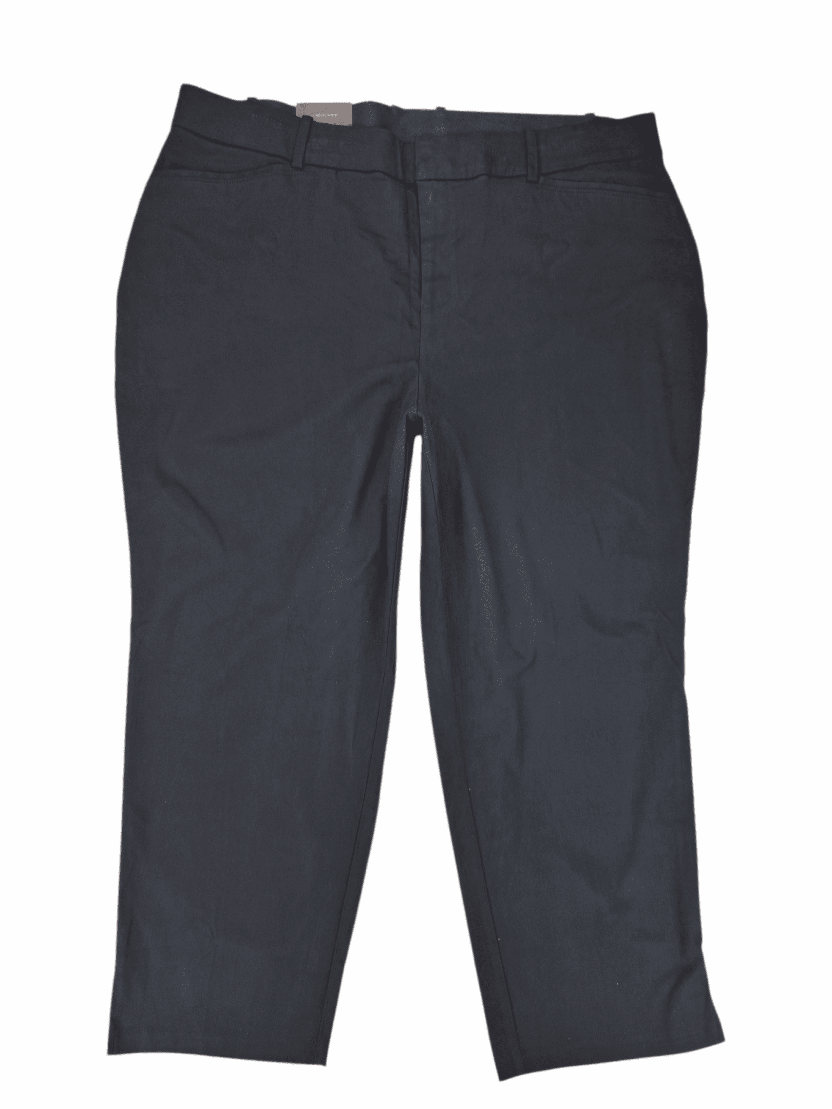 Front view of NWT Ava & Viv black comfort waist ankle pants size 20