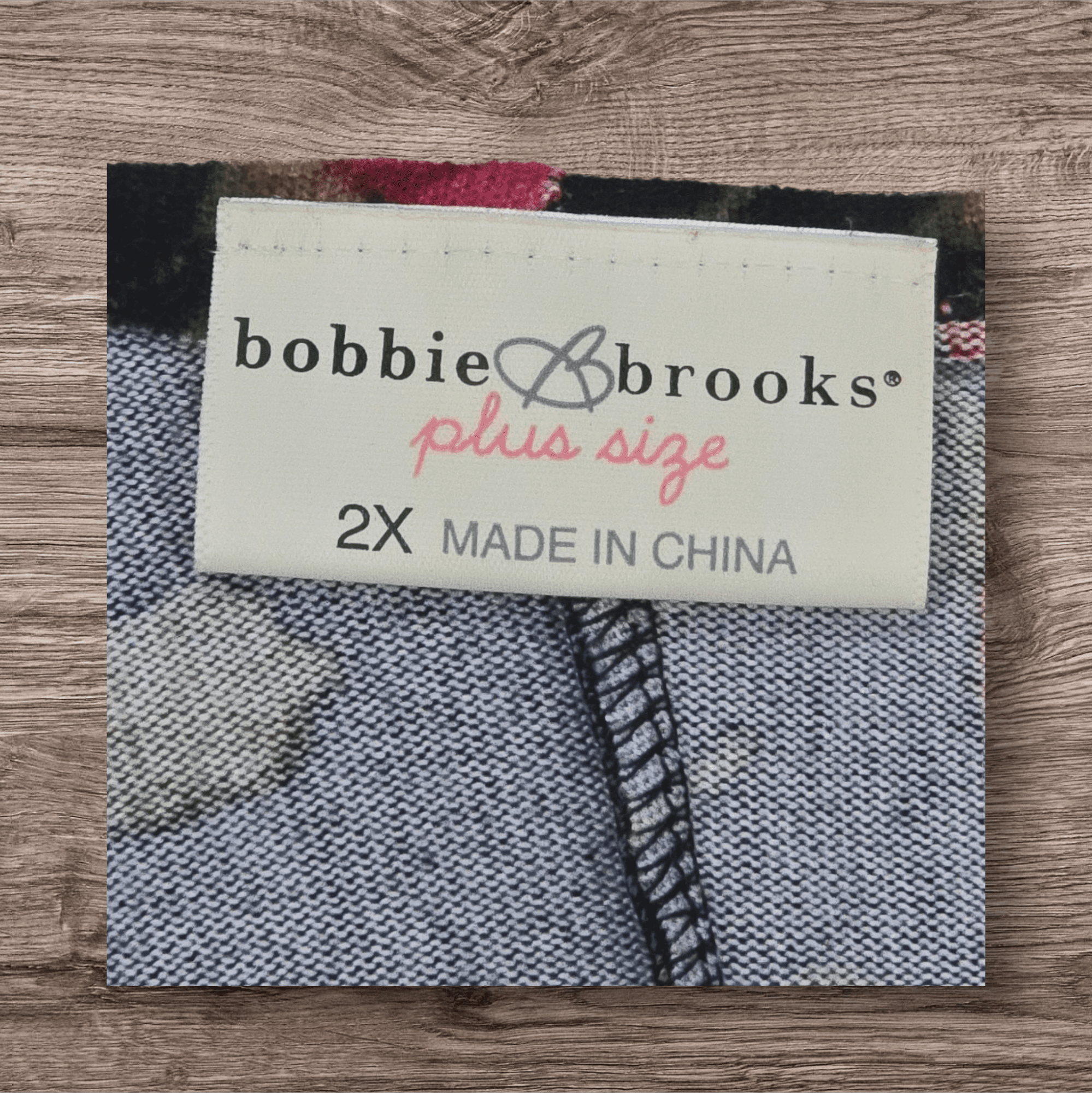 Bobbie Brooks Plus Size Black Floral Kimono Sleeve Sweater – SIZE 2X - Image 3