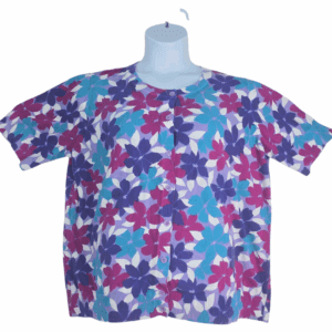 Woman Within women’s size 1X floral button-up sweater front view